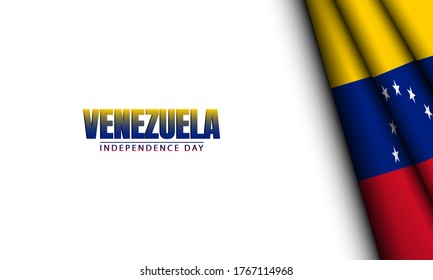 Antecedentes del Día de la Independencia de Venezuela. Ilustración vectorial