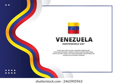 Venezuela Independence Day Vektorgrafik Design Illustration