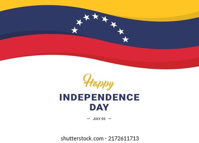 Venezuela Independence Day. Vector Illustration. The illustration is suitable for banners, flyers, stickers, cards, etc.