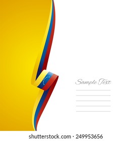 Venezuela left side brochure vector