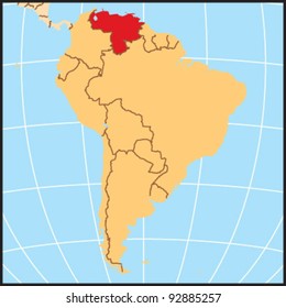 Venezuela Locate Map