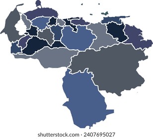 VENEZUELA MAP 3D ISOMETRIC MAP