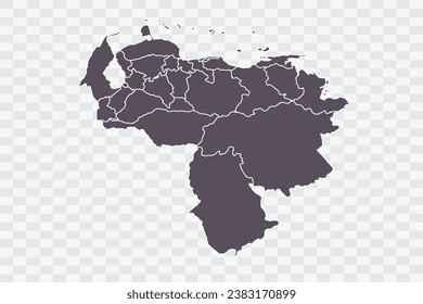 Venezuela Map Graphite Color on White Background quality files Png
