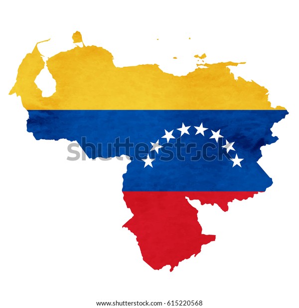 ベネズエラの地図国旗のアイコン のベクター画像素材 ロイヤリティフリー