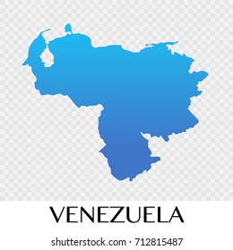 Venezuela map in South America continent illustration design
