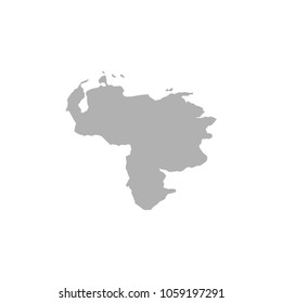 Venezuela map vector. / Venezuela map.