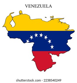 Venezuela map vector illustration. Global economy. Famous country. South America. Latin America. America.