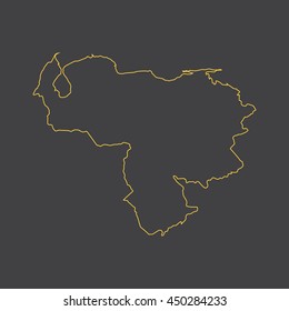 Venezuela map,outline,stroke,line style