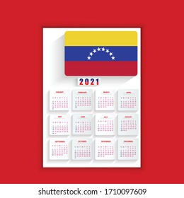 venezuela New year 2021 poster template design