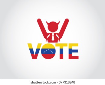 Venezuela Podium Evil Politician Celebrate