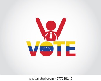 Venezuela Podium Politician Celebrate