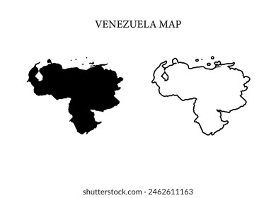 Länderkarte der Region Venezuela Vektorgrafik