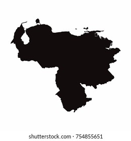 Venezuela vector country map