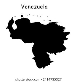Venezuelan map on a black background image