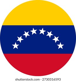O botão redondo da Venezuela. Clique no botão redondo.