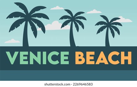 venice beach with beautiful view 