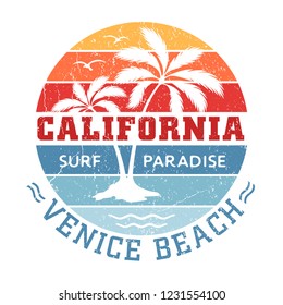 Venice Beach California - Tee Design For Printing