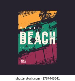 Venice beach California vector t-shirt design, poster, print.