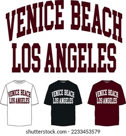 venice beach los angeles varsity college graphic design placement print typography
