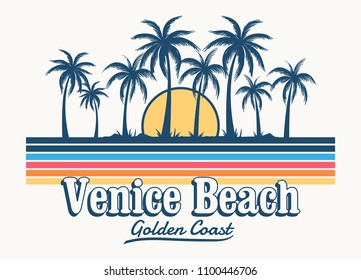 Venedig Beach Design Vintage Print-Design, für T-Shirt-Druck und andere Verwendungen