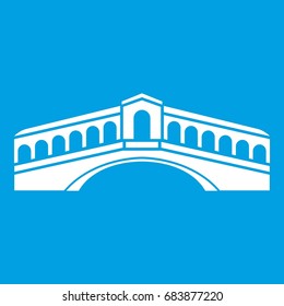 Venice bridge icon white