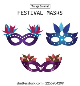 Venice Carnival Festival Celebration with The Beautiful Masks
