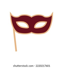 Venice Carnival Mask. Flat style illustration