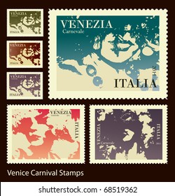 Venice Carnival stamps