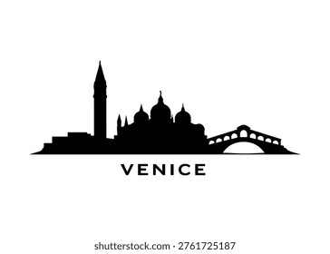 Venice city skyline
Vector city skyline on a white background