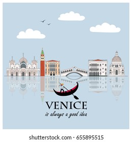 Venice cityscape card