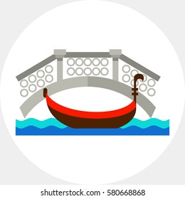 Venice cityscape icon