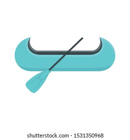 Venice gondola icon. Flat illustration of venice gondola vector icon for web design