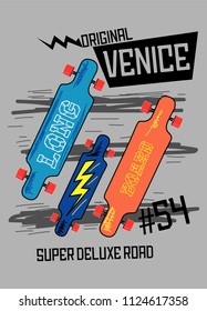 venice longboard,t-shirt design