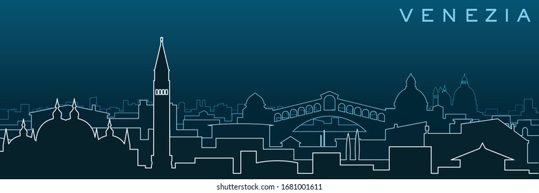 Venice Multiple Lines Skyline and Landmarks