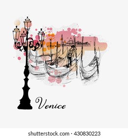 Fondo vector de color agua de Venecia