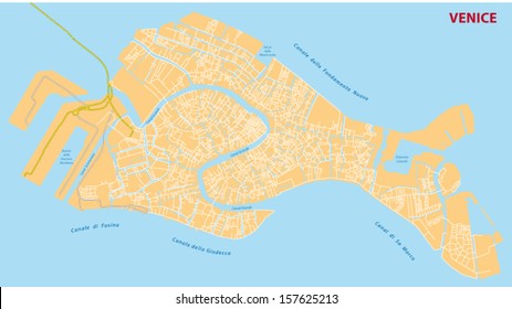 venice street map