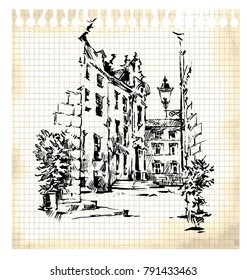 Venice vector illustration made in sketchy style.