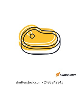 Wildsteak-Ikone Vektorillustration. Wildsteak-Symbol isoliert auf weißem Hintergrund