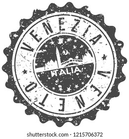 Venize Italy Travel Stamp Icon City Design Tourism Export Seal