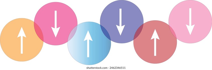 Venn diagram chart vector template two circle color style for presentation, start up project, business strategy, theory basic operation, infographic, logic eps 10.