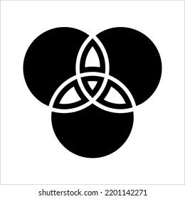 Venn-Diagramm-Symbol. Lineares Venn-Symboldesign aus der Analytics-Kollektion. Vektorgrafik auf weißem Hintergrund.