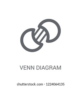 Venn diagram icon. Trendy Venn diagram logo concept on white background from Business and analytics collection. Suitable for use on web apps, mobile apps and print media.