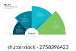Venn diagram infographic chart template for business 4 options presentation and icon elements, 4 steps business success.