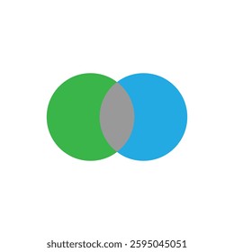 Venn diagram mathematical vector illustration