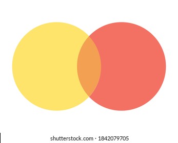 Venn Diagram, Venn Diagram Template, Compare And Contrast, Data Information, Note Taking, Inforgraphic Vector Illustration Background