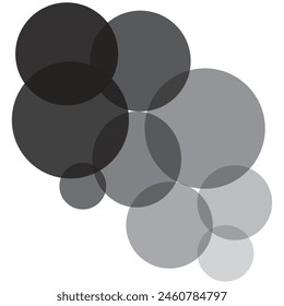 Venn-Diagramm Vorlage Vierkreis-bunter Stil für Präsentation, Start-up-Projekt, Geschäftsstrategie, Theorie Grundbetrieb, Infografik-Diagramm, Logik-Analyse. Vektorgrafik 10 EPS