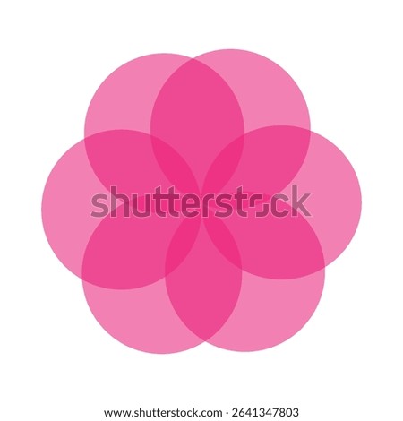 Venn diagram for three partially intersecting sets . Vector Illustration . EPS 20 .