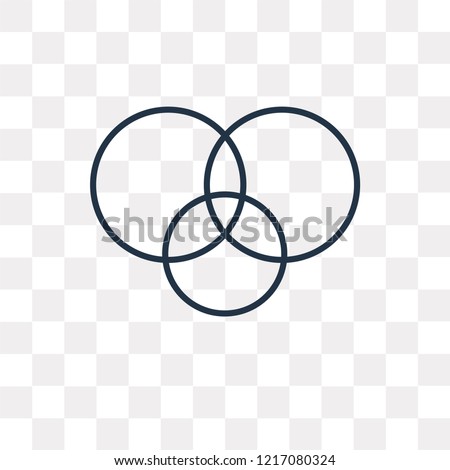 venn diagram vector outline icon isolated stock vector royalty free venn diagram outline