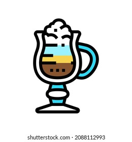 vector de icono del color del café vennés. señal de café vennés. ilustración de símbolo aislado