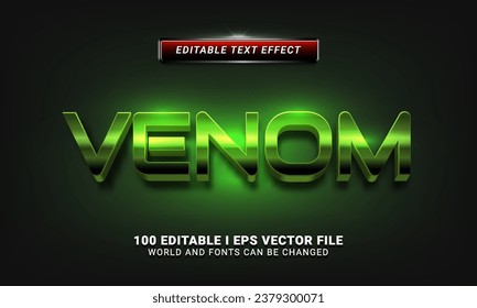 venom 3d style text effect